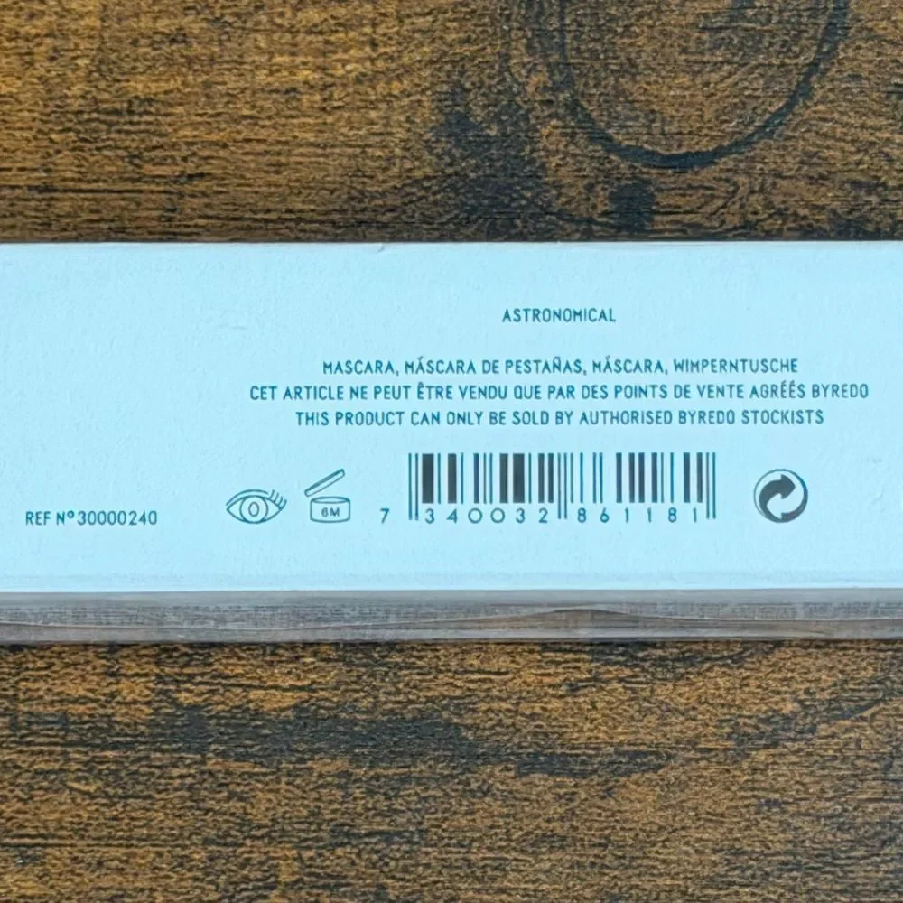 Byredo Astronomical Mascara Volume NEW Sealed Luxury Makeup